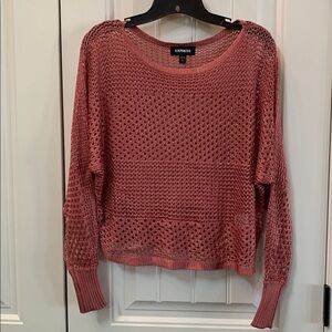EXPRESS Dark Blush Nutmeg Dolman Sleeve Sweater S